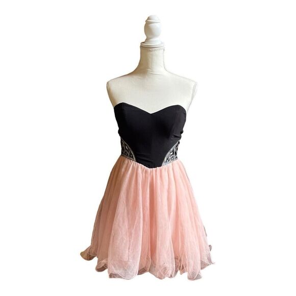 Blondie Nites by Stacy Sklar Strapless Formal Prom Homecoming Dress Tulle US 3 - Picture 1 of 15